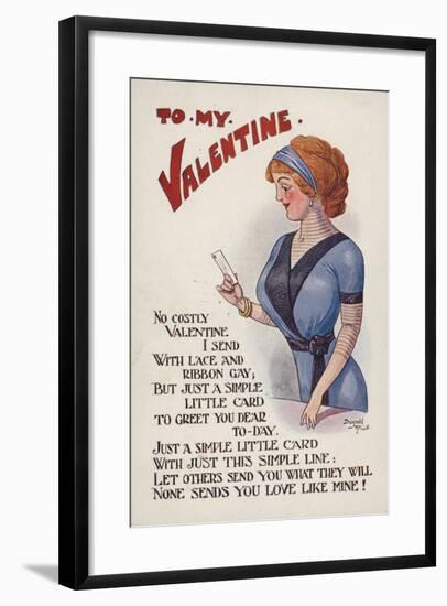 Valentine's Card-null-Framed Giclee Print