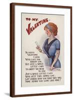 Valentine's Card-null-Framed Giclee Print