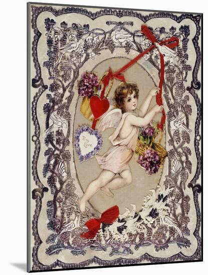 Valentine's Day Card, 1860S-1870S-null-Mounted Giclee Print