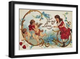 Valentine's Day Card-null-Framed Premium Giclee Print