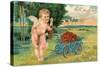 Valentine's Day, Cupid with Tender Love-null-Stretched Canvas