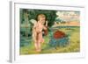 Valentine's Day, Cupid with Tender Love-null-Framed Art Print