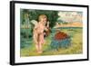 Valentine's Day, Cupid with Tender Love-null-Framed Art Print