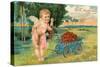 Valentine's Day, Cupid with Tender Love-null-Stretched Canvas