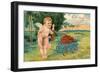 Valentine's Day, Cupid with Tender Love-null-Framed Art Print