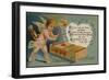 Valentine's Day Postcard with Cupid and Matches-Mark Rykoff-Framed Giclee Print