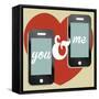 Valentine's Day Text Message Concept-AshNomad-Framed Stretched Canvas