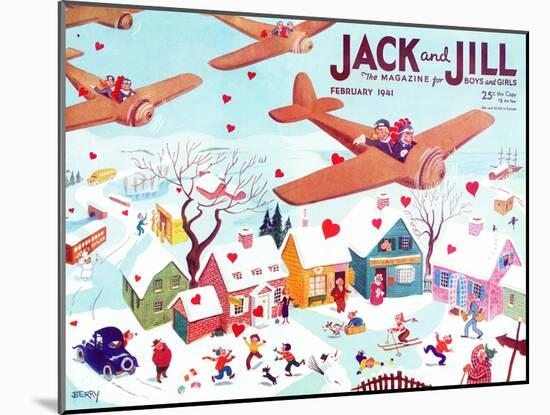 Valentine's  - Jack and Jill, February 1941-Michael Berry-Mounted Giclee Print