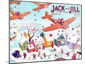 Valentine's  - Jack and Jill, February 1941-Michael Berry-Mounted Giclee Print