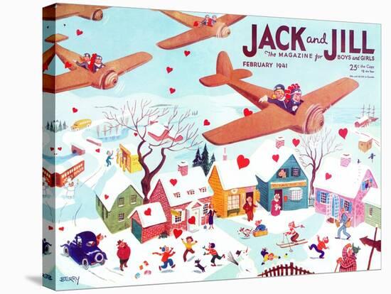 Valentine's  - Jack and Jill, February 1941-Michael Berry-Stretched Canvas