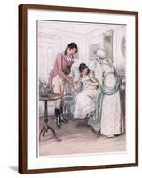 Valentine: She Will Recover-Hugh Thomson-Framed Giclee Print