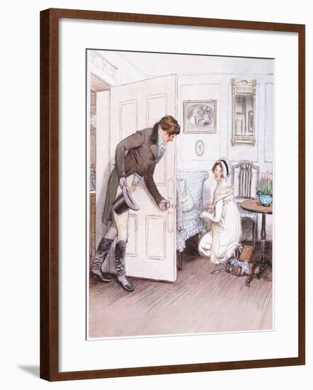 Valentine: To See Her on His Knees-Hugh Thomson-Framed Giclee Print