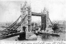 Tower Bridge, London, 1903-Valentine-Framed Giclee Print