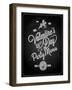 Valentines Day Chalkboard Menu Background-Pushkarevskyy-Framed Art Print