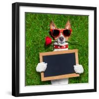 Valentines Dog-Javier Brosch-Framed Photographic Print