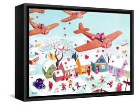 Valentines Flyers - Jack & Jill-Michael Berry-Framed Stretched Canvas
