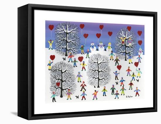 Valentines on Pine Hill-Gordon Barker-Framed Stretched Canvas