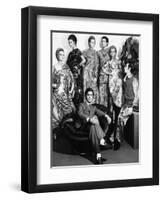 Valentino in His Atelier-Marisa Rastellini-Framed Giclee Print