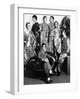 Valentino in His Atelier-Marisa Rastellini-Framed Giclee Print