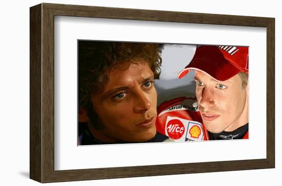 Valentino Rossi-Ron Fisher-Framed Art Print