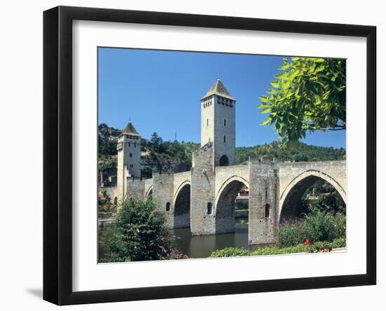 Valentre Bridge, Cahors, Lot, France-Peter Thompson-Framed Photographic Print