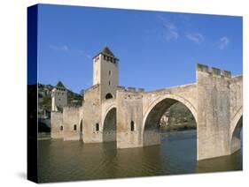 Valentre Bridge, Cahors, Quercy Region, Lot, France-Adam Tall-Stretched Canvas