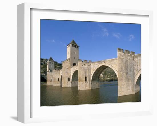 Valentre Bridge, Cahors, Quercy Region, Lot, France-Adam Tall-Framed Photographic Print