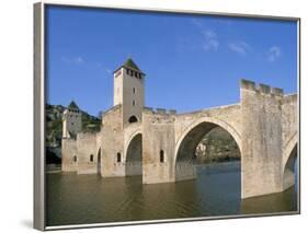 Valentre Bridge, Cahors, Quercy Region, Lot, France-Adam Tall-Framed Photographic Print