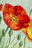 Poppies In The Morning, Oil Painting On Canvas-Valenty-Framed Art Print