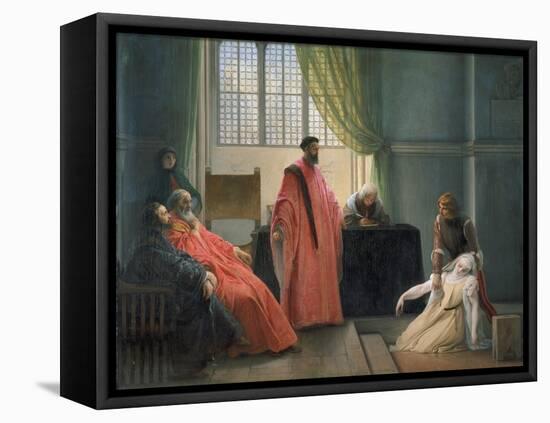 Valenza Gradenico Vor Der Hl, Inquisition-Francesco Hayez-Framed Stretched Canvas
