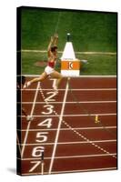 Valeri Borsov of the Soviet Union Winning the 100 Meter Finals During the Summer Olympics-John Dominis-Stretched Canvas