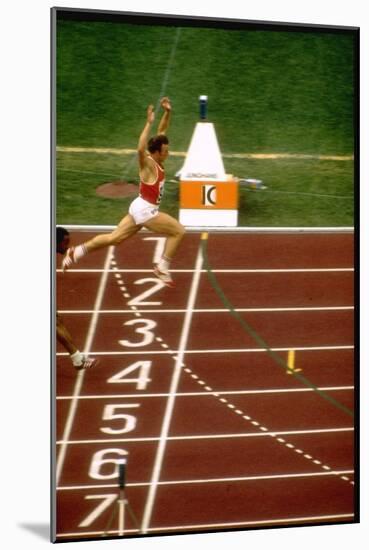 Valeri Borsov of the Soviet Union Winning the 100 Meter Finals During the Summer Olympics-John Dominis-Mounted Photographic Print