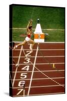 Valeri Borsov of the Soviet Union Winning the 100 Meter Finals During the Summer Olympics-John Dominis-Stretched Canvas