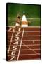 Valeri Borsov of the Soviet Union Winning the 100 Meter Finals During the Summer Olympics-John Dominis-Stretched Canvas