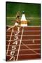 Valeri Borsov of the Soviet Union Winning the 100 Meter Finals During the Summer Olympics-John Dominis-Stretched Canvas