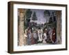 Valerian Being Instructed in Faith by Pope Urban-Lorenzo Costa-Framed Giclee Print