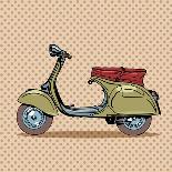 Vintage Scooter Retro Transport-Valeriy Kachaev-Stretched Canvas