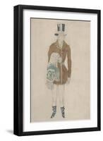 Valet Les Papillons-Leon Bakst-Framed Premium Giclee Print