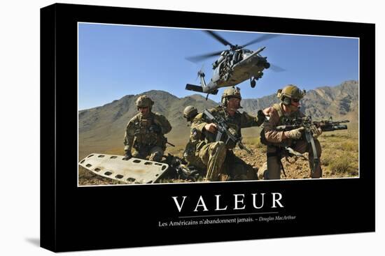 Valeurs: Citation Et Affiche D'Inspiration Et Motivation-null-Stretched Canvas