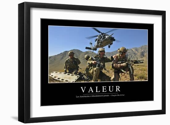 Valeurs: Citation Et Affiche D'Inspiration Et Motivation-null-Framed Photographic Print