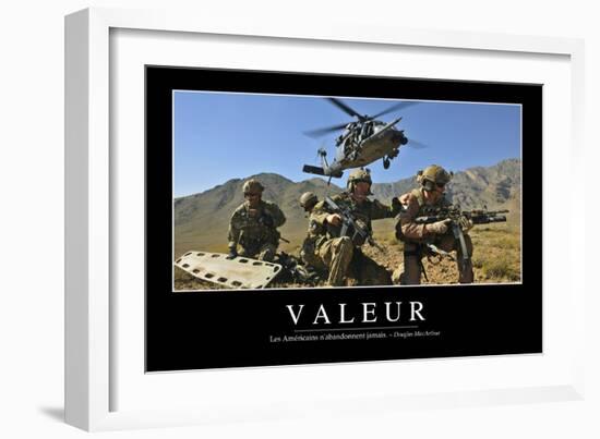 Valeurs: Citation Et Affiche D'Inspiration Et Motivation-null-Framed Photographic Print