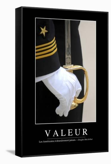 Valeurs: Citation Et Affiche D'Inspiration Et Motivation-null-Framed Stretched Canvas