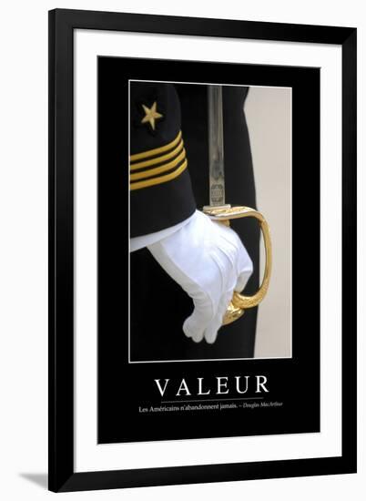 Valeurs: Citation Et Affiche D'Inspiration Et Motivation-null-Framed Photographic Print