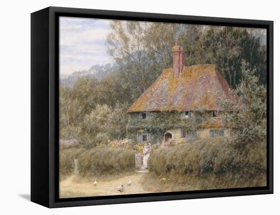 Valewood Farm under Blackwood, Surrey-Helen Allingham-Framed Stretched Canvas