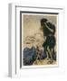 Valiant Tailor and Giant-Arthur Rackham-Framed Art Print