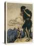 Valiant Tailor and Giant-Arthur Rackham-Stretched Canvas