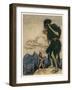 Valiant Tailor and Giant-Arthur Rackham-Framed Art Print
