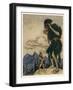 Valiant Tailor and Giant-Arthur Rackham-Framed Art Print