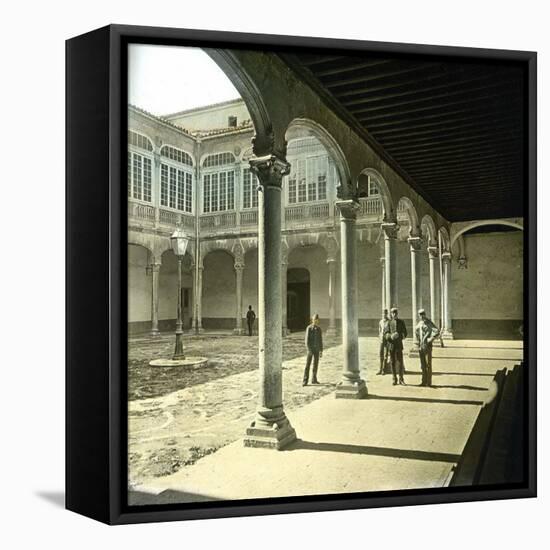 Valladolid (Spain), Courtyard of the Royal Palace-Leon, Levy et Fils-Framed Stretched Canvas