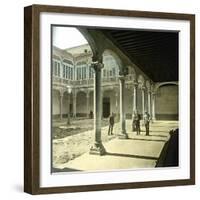 Valladolid (Spain), Courtyard of the Royal Palace-Leon, Levy et Fils-Framed Photographic Print